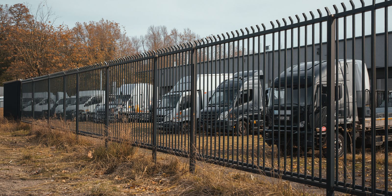 Metalowe ogrodzenie przemysłowe wykonane przez producentów z Brzeska